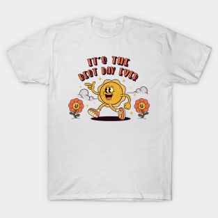 happy  sun and flower dancing  cartoon T-Shirt